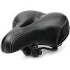 Generic Comodo sellino per bicicletta, sella per bicicletta a doppia molla con memory foam, cuscino in pelle PU traspirante