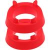 MAGICLULU Supporto per Pallone da Calcio a Angoli, 2 Pezzi, Rosso | Pp, Base Robusta per Posizionamento Stabile e Ordine, per Palloni Sportivi, Uso in Casa e Ufficio