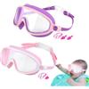 Générique Occhiali da nuoto impermeabili senza perdite con clip per naso, occhiali | Maschere piscina bambino accessori nuoto per ragazze, giovani, neonati, piscina, spiaggia, immersioni