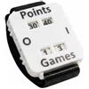 Ronyme Wrist Score Counter Contapunti da Polso Bracciale Segnapunti Conta Set Misuratore Punteggio con Doppio Contatore Integrato Visualizzazione Chiara, Bianco