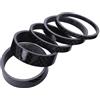OFFSCH Set di 5 Spessori Sterzo Bici in Fibra di Carbonio Nero