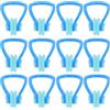 ibasenice 20 Pezzi Clip Nasale per Nuoto in Silicone Blu, Protezione e Comfort per Adulti, per Sport Acquatici e Piscina