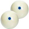 TEHAUX Madre da Biliardo AAA 5,72cm Resina 2 Pezzi Blu | Punti Blu, Finitura Liscia senza Giunzioni, per Bar e Allenamenti di Biliardo