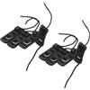 NUSITOU 8 Pezzi Clip per Pinna per Paddle Board SUP Nero in PVC e Nailon | Surfboard e Paddleboard, Uso Outdoor in Acqua, Montaggio Semplice, Design Anti-perdita