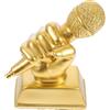 TOVINANNA Troféo Microfono Musicale in Resina Oro, Decorazione