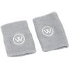 AMONIDA 2 Set di Fasce Elastiche per Uomo e Donna, Basket, Corsa, Palestra, Supporto per il Polso, Comodo Cotone, 8 X 10 Cm (GRAY)