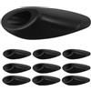 SHERCHPRY 10 Pezzi Bicycle Frame Plug Buckles, Bike Frame Grommets in Fibra di Nylon, Design Integrato a Foro Singolo, per Cavi Cambio e Deragliatore, Ciclismo, Nero