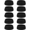 POPETPOP Coprisella per Bicicletta in Silicone Nero 10 Pezzi per Canotto 30.4-33.9mm, Protezione Antipolvere Facile da Pulire per Ciclismo All'aperto