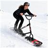 Generic Doppio monopattino da neve per adulti, con rotazione a 360°, slitta da neve per tutti i terreni con telaio in alluminio e tavola in acero, per backcountry, snowpark e sentieri battuti