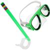 Abaodam Maschera da Snorkeling con Design Antiappannamento ad Alta Definizione, Lente a Visione Estesa e Cinturino Regolabile in Silicone e Ps, per Piscina e Mare