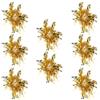Cabilock 8 Pezzi Pompom da Polso Oro in Plastica per Cheerleader e Danzatori | Accessori per Feste e Sport, Design a Bracciale Facile da Indossare, Pezzi Stabili Durante L'uso