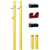LYUCAYHQ Set da Pali da Pallavolo/Badminton Interrato con Rete