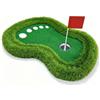 Ronyme Golf Putting Green Tappeto Putting Superficie Pratica Tappetino Galleggiante con Bandierina E Foro Singolo in Artificiale per di Precisione Adatto a