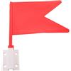 SKISUNO Bandiera Direzionale Equitazione Rosso per Allenamento Cavallo | 11,2x8,7x0,6 Pollici, Segnalazione Tracciato e Ostacoli, Acciaio e Plastica, Uso Quotidiano