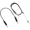 TOYANDONA 2 Pezzi Cavo Acceleratore per Golf Cart, Ricambio Club Car | Connessione Pedale-carburatore, Guaina Flessibile in Plastico e Lega, Installazione Semplice e Prestazioni Stabili