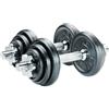 York Fitness York - Set di dumbell in ghisa, 20 kg, colore: Nero