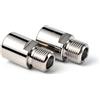 Generic Estensore Pedali Bici Estensione Pedali Prolunga Pedivelle Spessore Pedali in Acciaio al Cromo Robusto con Marcature, Argento, L E R In Acciaio Al Cromo-molibdeno, Coppia