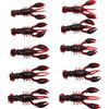 Generic Esca Artificiale per Gamberetti Morbidi 10 Pezzi Mini Esche Portatili Crawdad per Carpa Persica Riutilizzabile PVC Estensibile (confezione da dieci)
