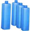 ibasenice Ice Packs for Lunch Box, Plastic Ice Cubes Reusable, 4 Pezzi in PE Blu, Design Compatto e Portatile, Raffreddamento Portatile per Picnic