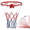 Easy-topbuy Basketball Rim Basket Edge Basketball Net Hanging in The Goal Hoop Rim Basket Basket con Viti e Rete per Interno Esterno Honest
