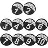 KICHOUSE 10 Pezzi Dischi 23 Basket e Allenamento per Numerati Segnaposto Cm Calcio
