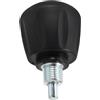 RUNROTOO Perno a Molla Regolabile M16x1.5 per Cyclette e Macchine Fitness | Plastica e Acciaio Inox, Nero, Montaggio Semplice, Uso Domestico per Attrezzature da Palestra