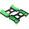Sorandy Supporto per Rastrelliera per Manubri per Palestra Domestica, Supporto Compatto per Protezione del Pavimento per Manubri Regolabili, Realizzato in Resistente Plastica ABS, 2 unità