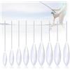 JAONLD Set Galleggiante Trota 9 Pezzi Super Set Pesca Bombarde Semi Galleggiante 6g, 8g, 10g, 12g, 15g, 20g, 25g, 30g, 35g, Galleggiante Trota Accessori Pesca Trota per Pasta Trota e Cucchiaio Trota