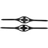 SHINEOFI 2 Pezzi Cinturino per Maschera da Sub in Silicone Nero Regolabile