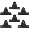 PACKOVE 6 Pezzi Supporto a Montaggio per Bimini Top in Nylon Nero, Struttura a Montagna, Viti, per Barca e Yacht, per Tenda Parasole Marina e Crociere