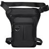 Kinesgsg Marsupio da Gamba Moto, Impermeabile e Regolabile Marsupio da Gamba per Uomo Donna, Multifunzionale Borsa da Gambas, Gambas per Moto con Tasche Multiple, per Corsa Ciclismo, Campeggio
