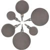 Housoutil Bersagli da Tiro in Acciaio Inox Rotondi 6 Pezzi, 2/3/4 Cm