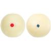 Toyvian 2 Pezzi Palle da Biliardo Bianche in Resina Resistenti agli Urti, Palla da Biliardo Professionale Rotonda da 5,72cm per Allenamento, per Bar e Partite Sportive Stili Multipli