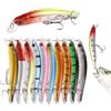 Futuhada Set di 6 Esche da Pesca, 10 cm 8,3 g, Esche Artificiali con Ganci Spinner e Occhi 3D, Cucchiaini da Pesca Verosimili, Swimbait per Pesca in Acqua Dolce e Salata