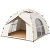 Shangxing Tenda da campeggio pop-up automatica per 3-5 persone, spaziosa tenda familiare con telaio stabile, finestre in rete, corde antivento, picchetti e borsa per il trasporto, per campeggio, picnic e