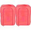 HOUDERCO Borsa per Scarpe da Viaggio 2 Pezzi in Poliestere Riutilizzabile Cerniera, Protegge le Scarpe dallo Sporco, Colore Rosa, per Viaggi e Business Trip