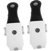 ibasenice 2 Pezzi Marsupio per Palline da Golf Mini Portatile 2 Palline, Pu e Metallo, con Clip a Fibbia e Portachiavi, per Allenamento e Campo da Golf