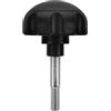 ibasenice Manopola di Regolazione per Cyclette, Manopola di Serraggio per Macchina da Esercizio, M8, Plastica e Acciaio Inox, Nera, a Forma di Stella, per Cyclette e Ellittiche,