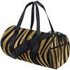 FRODOTGV Borsone da palestra per uomo donna Cool nero-oro Zebra Stripe