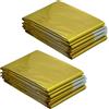 DHNEIYGC 2 Coperte di Emergenza Extra Large, Coperta Termica Oro e Argento, Coperte di Sopravvivenza 210 x 160 cm, per Maratona, All'Aperto, Escursionismo, Campeggio e Primo Soccorso