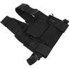 Kichvoe Borsa Pettorale Strategica Nera Oxford Design a Tripla Tasca e Doppia Laterale per attività Outdoor e Pesca Chiusura Rapida