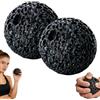 Generisch Callus Ball for Hand Moon Grip Ball Callus Rock, Skin Conditioning Callus Building Grip Training Fidget, Rock Climbing Grip Trainer, Anti Weat Grip Strengthener (1, Black)