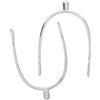 JECOMPRIS Sperone da Equitazione in Lega di Zinco Argento con Cristalli | Decorazione Intagliata, Stile Western, per Stivali da Cowboy Donna, Uso Sportivo e Quotidiano