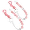 HAKIDZEL Contatore Punteggio Golf a Catena di Perline Rosa in Plastica
