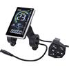 UPALDHOU Pannello di Controllo LCD con Display Ebikes, Display per Bici Elettrica in PVC ABS 6 Pin UART 9600 IPX4, Schermo Indicatore di Crociera della Tensione della Batteria, velocità del