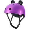 Nattork Casco da bicicletta per bambini e ragazzi, regolabile, per skateboard, con stile carino e colori blu, viola, nero, rosa