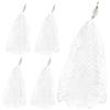 PAMINGONO 5 Pezzi Rete da Pesca Pieghevole in Nylon a 9 Maglie, Facile da Trasportare e Usare, per Pesca Professionale in Oceani Struttura in Ferro Resistente
