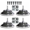 KQFCAZRE Billiard Leveling Pads Cuscinetti Livellatori per Gambe Piedini Regolabili Supporti da Tavolo con Struttura Metallo E Resina per Superficie di Gioco