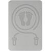 predolo Tappetino Antiscivolo Palestra Tappeto Fitness Materassino Allenamento Pedana Assorbente con Comfort Cutaneo E Stabilità Adatto per Stretching, Grigio, 1 40 60cm