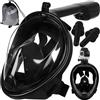 TRIZAND Maschera da snorkeling per snorkeling, 180°, anti-appannamento, per adulti e bambini, 23462, taglia: L/XL